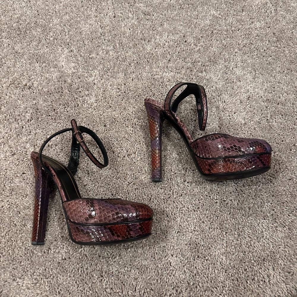 Gucci Charlotte Python Platform Women's Multicolo… - image 2